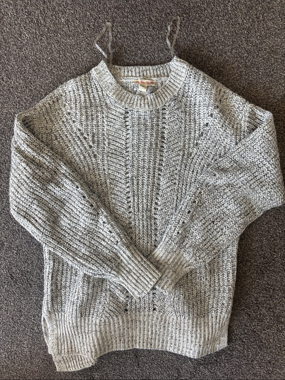 It's Our Time Gray Marled Crew Neck Sweater